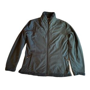 Isis Women's Full Zip Fleece Jacket, Teal, Soft Interior, Size S, EUC